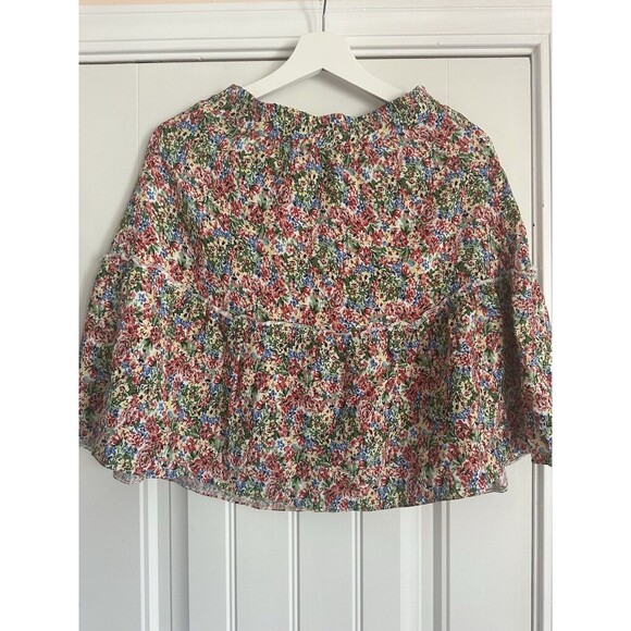 Next Trend Size 28 Mini Ruffle Floral Multicolor Lined Skirt Made In Turkey - Picture 5 of 8